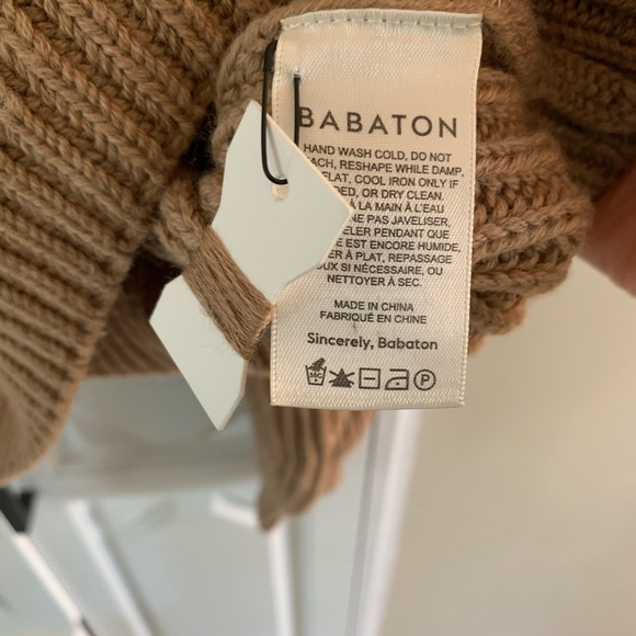 NWOT Babaton Guell Sweater in Dark Sand Brown - Picture 10 of 10